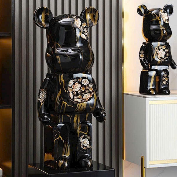 Firmly Luxury Bear Floor Ornament - High-End Resin Home Décor (80cm)